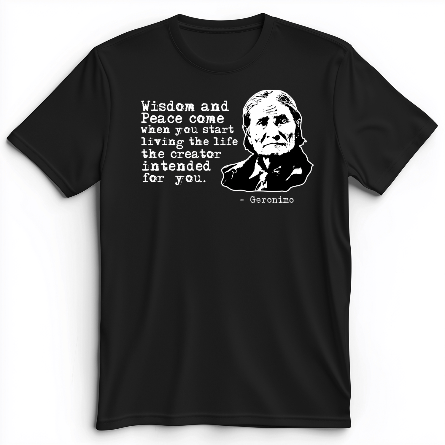 Geronimo Wisdom And Peace Premium Tee Black / S