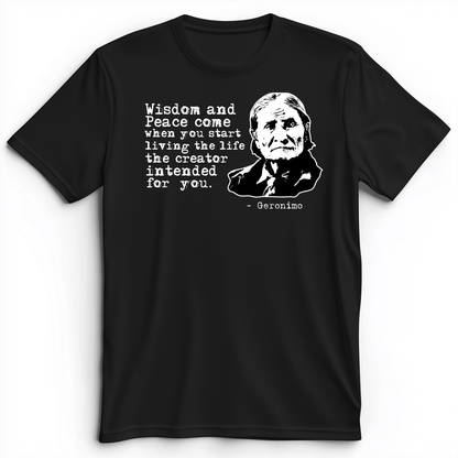 Geronimo Wisdom And Peace Premium Tee Black / S