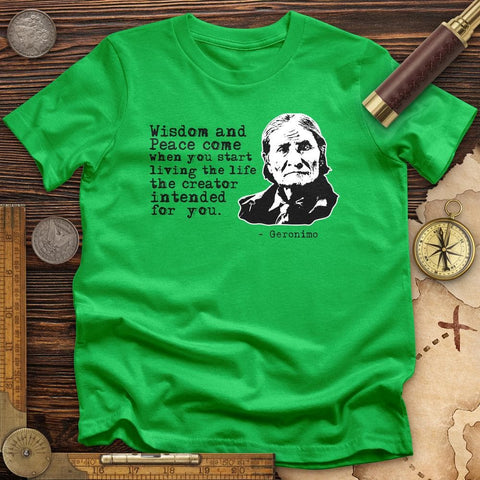 Geronimo Wisdom And Peace T-Shirt
