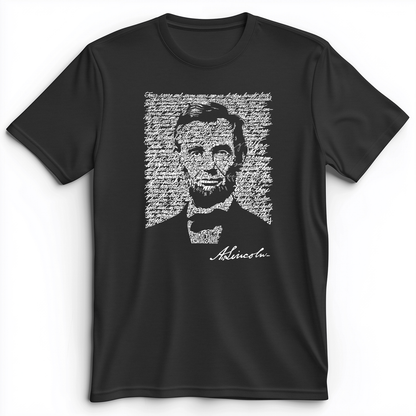 Gettysburg Address Premium Tee Dark Grey Heather / S