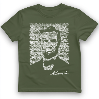 Gettysburg Address T-Shirt Military Green / S