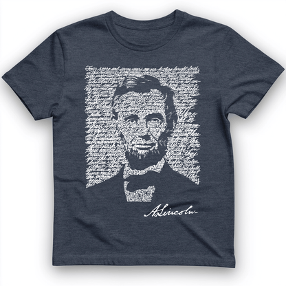 Gettysburg Address T-Shirt Heather Navy / S