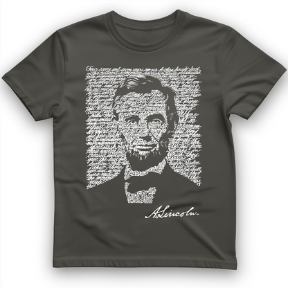 Gettysburg Address T-Shirt Charcoal / S