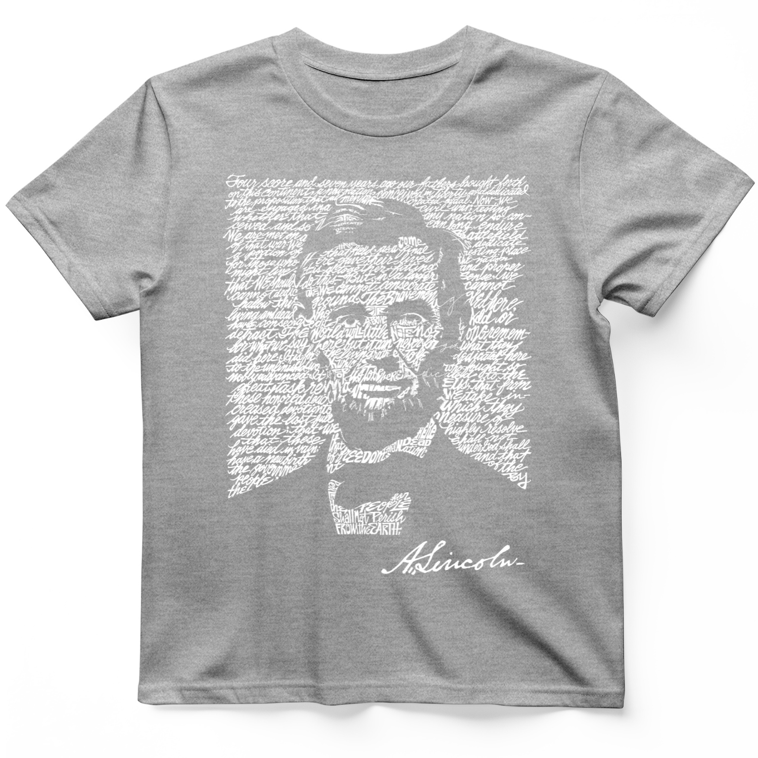Gettysburg Address T-Shirt Sport Grey / S