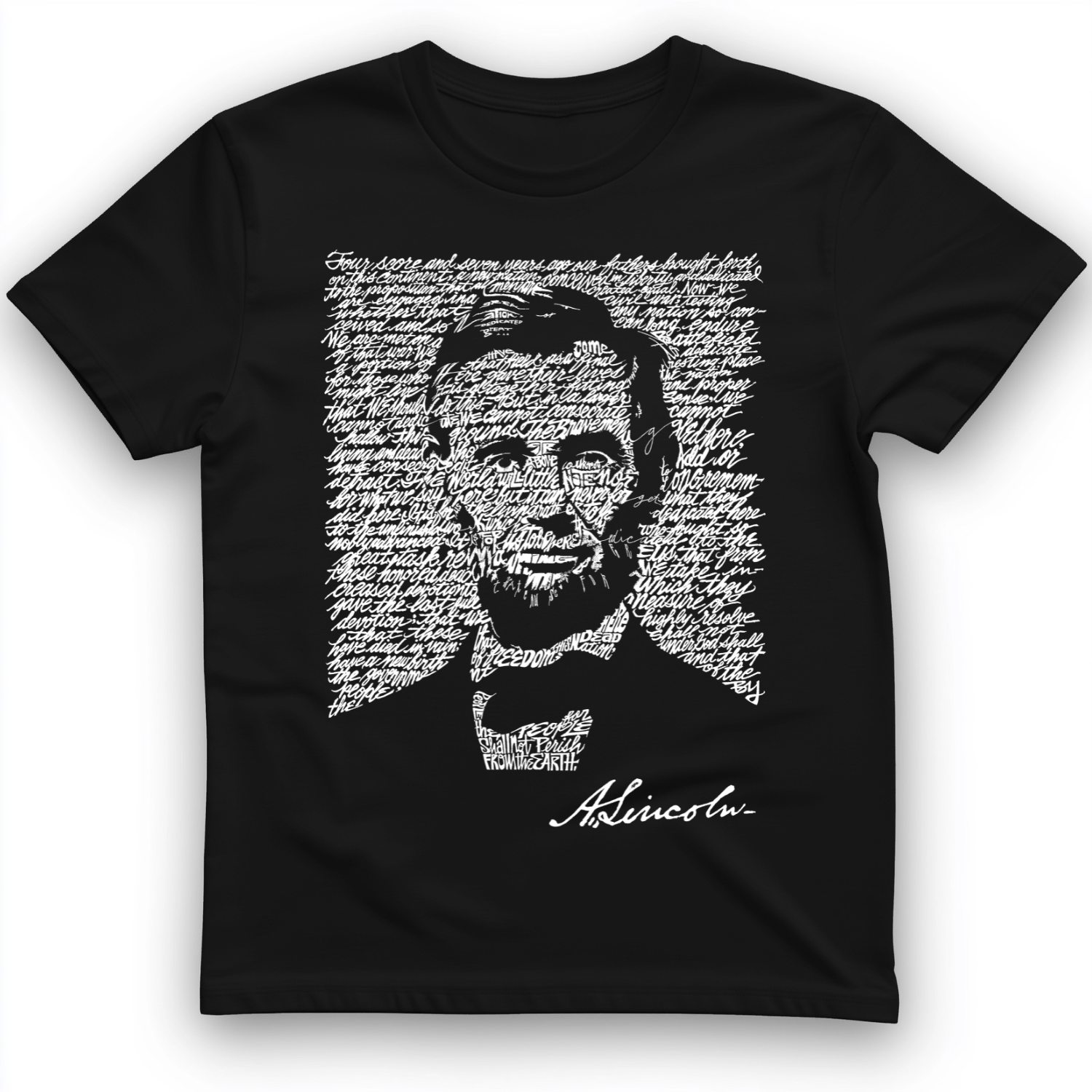 Gettysburg Address T-Shirt Black / S