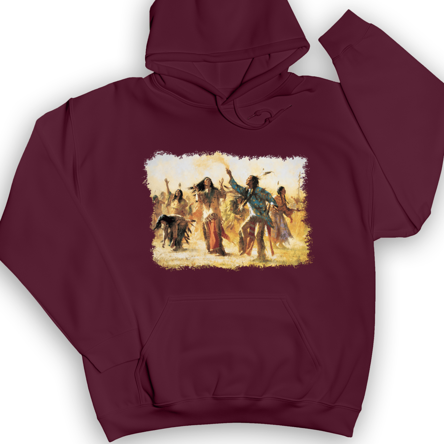 Ghost Dance Hoodie Maroon / S
