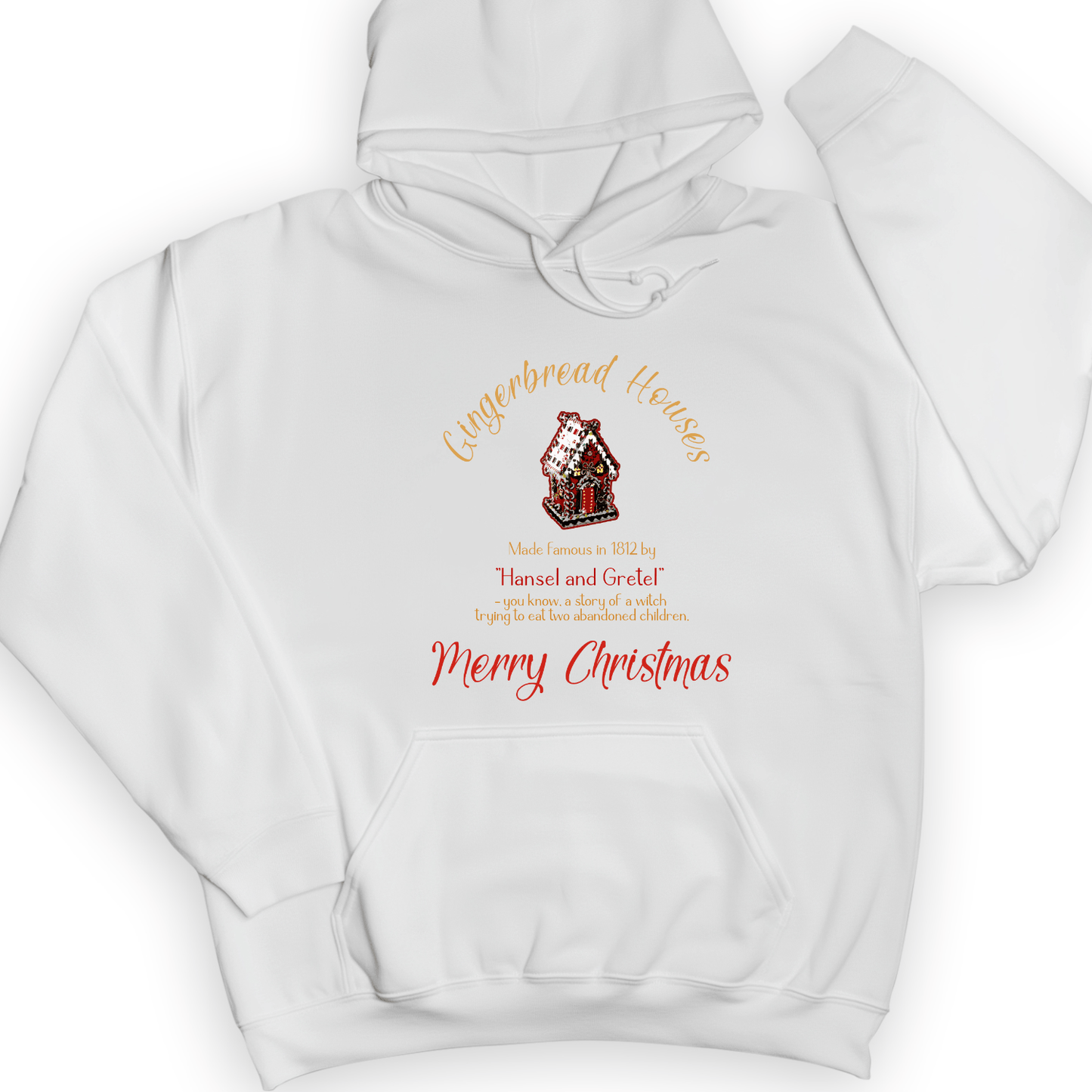 Gingerbread House Hoodie White / S