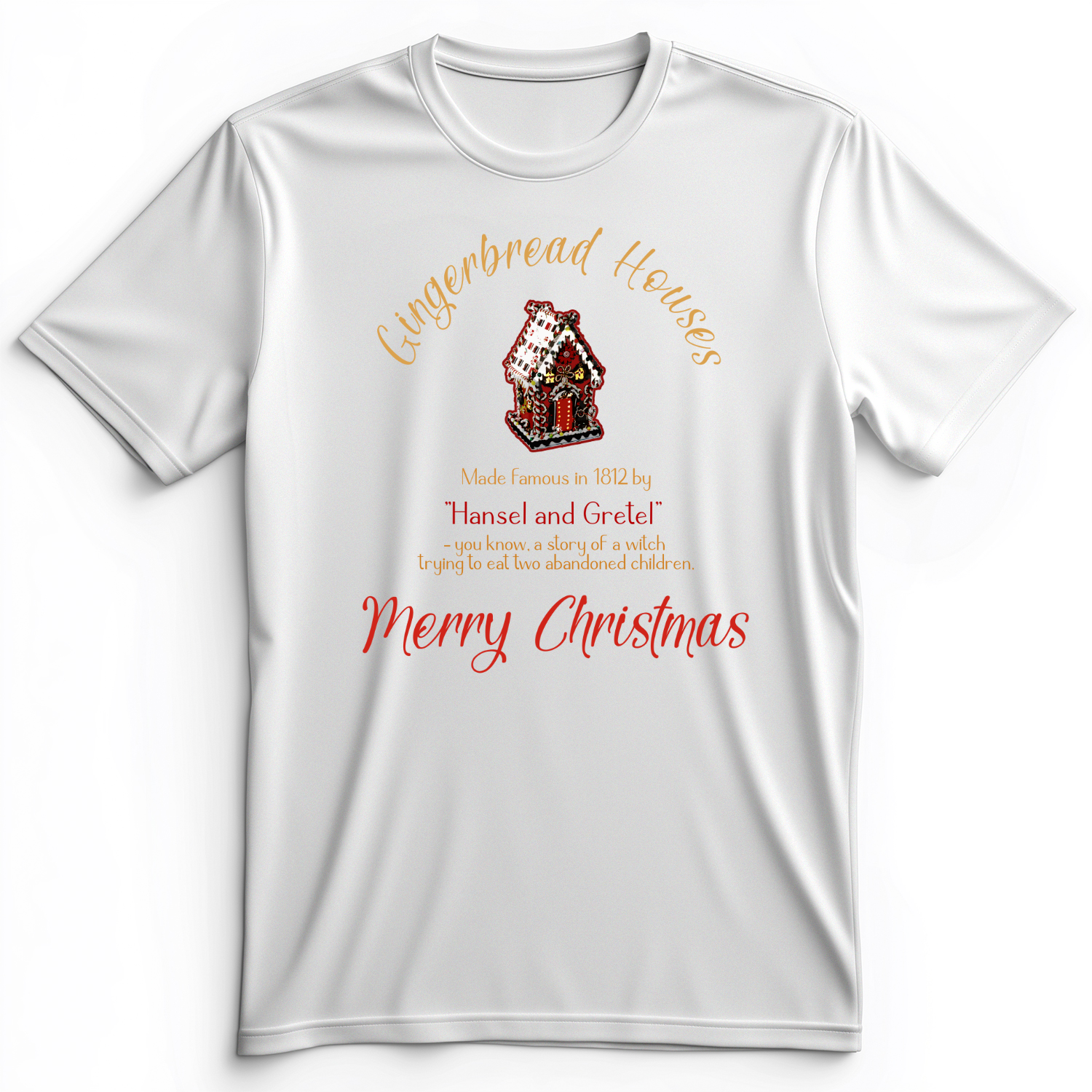Gingerbread House Premium Tee White / S
