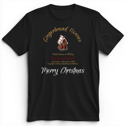 Gingerbread House Premium Tee Black / S