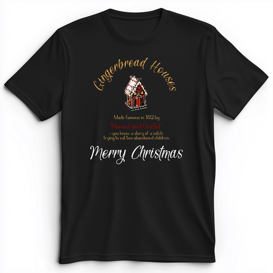 Gingerbread House Premium Tee Black / S