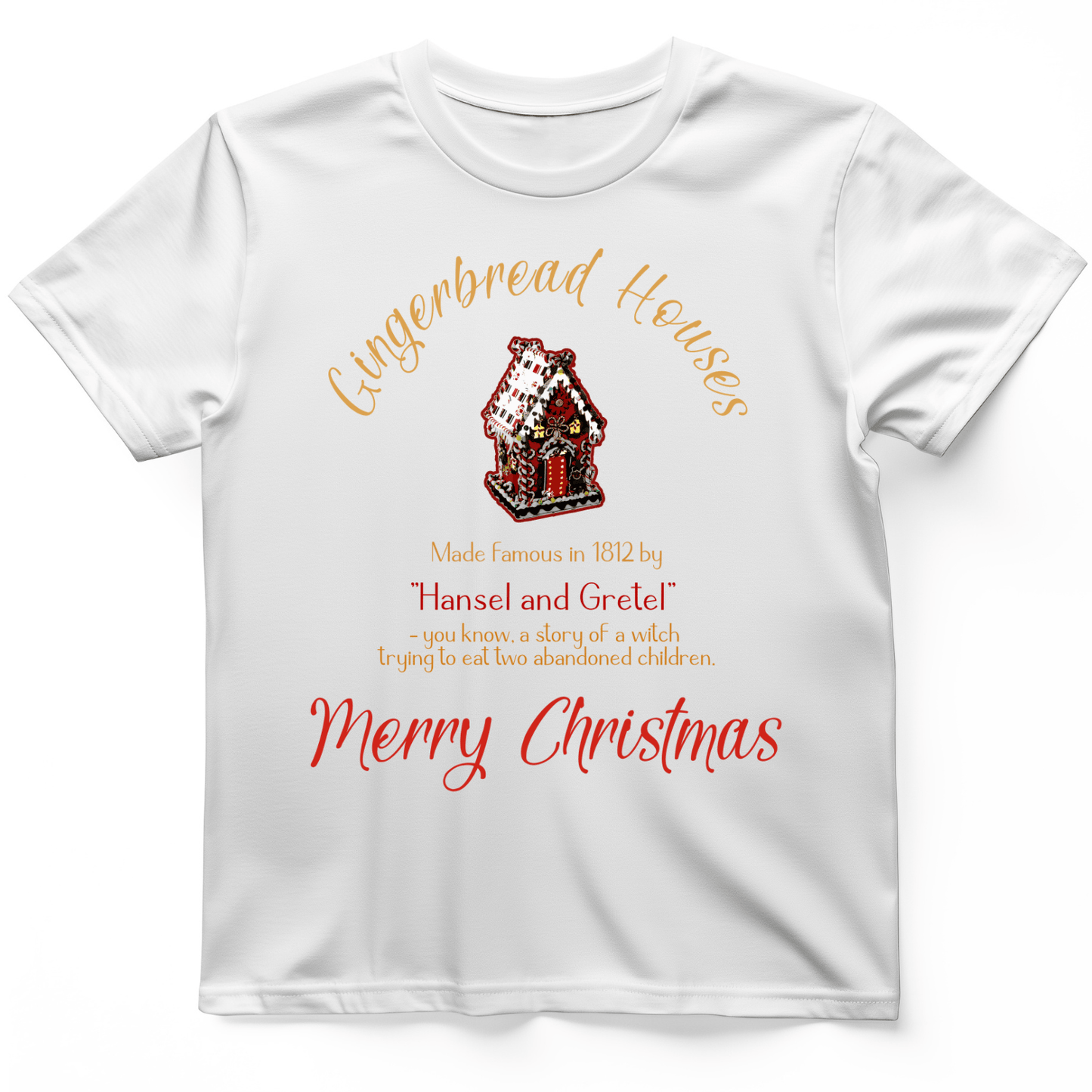 Gingerbread House T-Shirt White / S