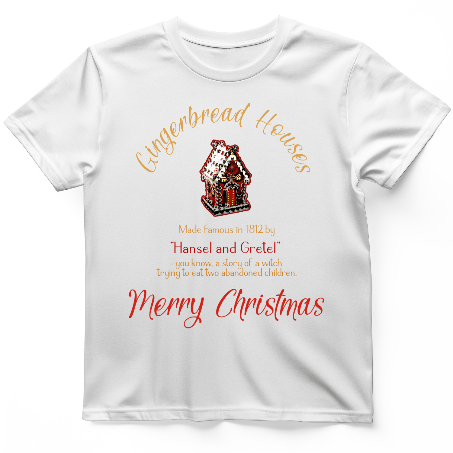 Gingerbread House T-Shirt White / S