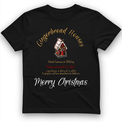 Gingerbread House T-Shirt Black / S