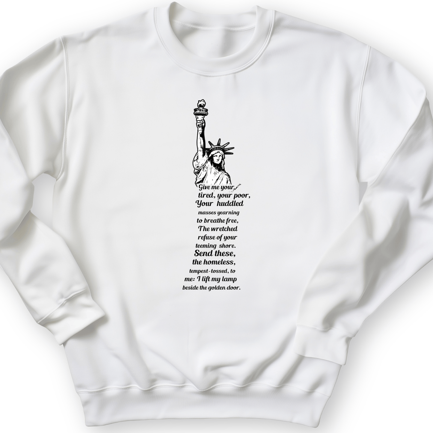 Give Me Your Tired Crewneck White / S
