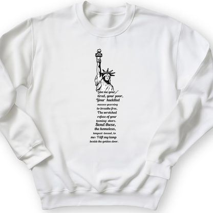 Give Me Your Tired Crewneck White / S