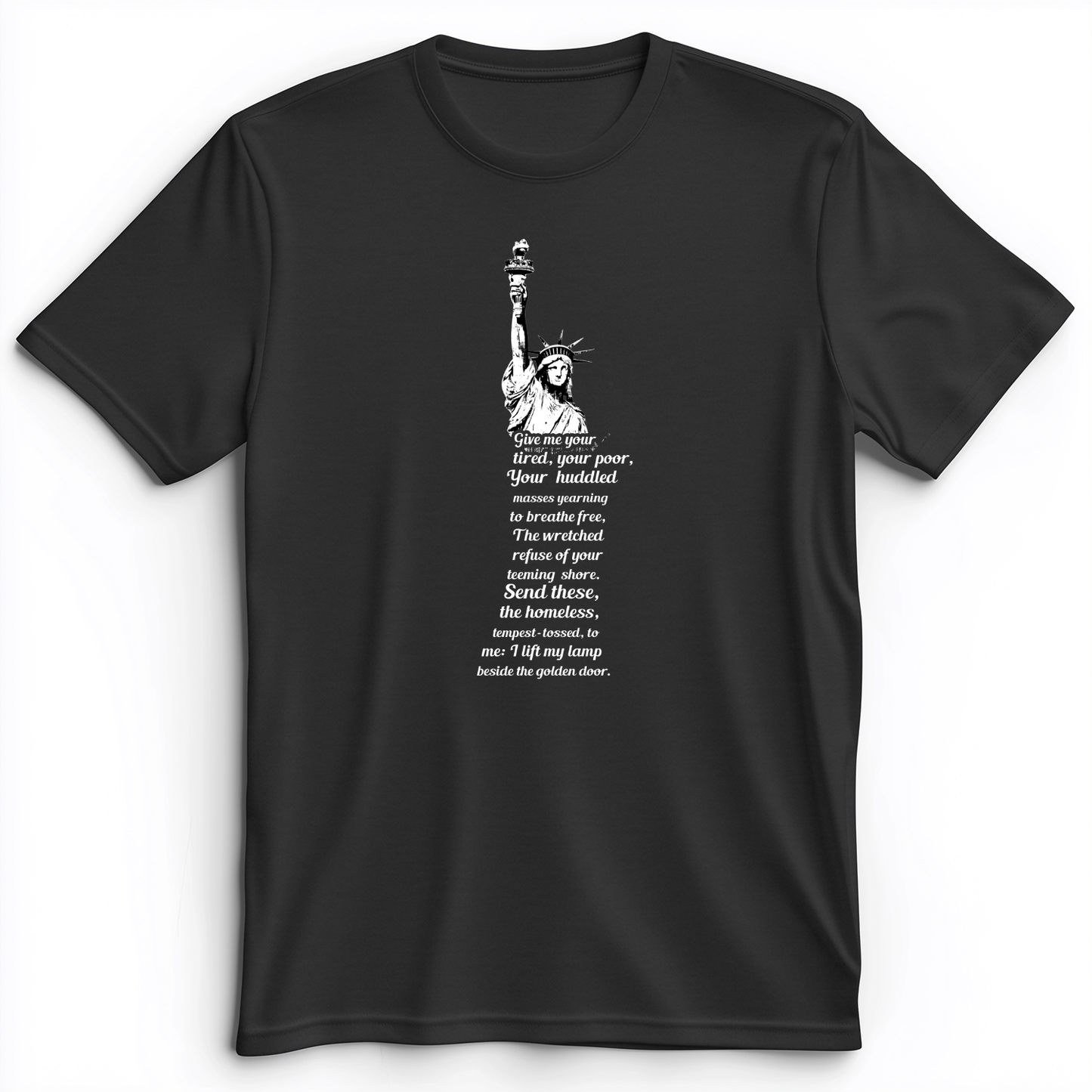 Give Me Your Tired Premium Tee Dark Grey Heather / S