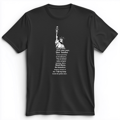 Give Me Your Tired Premium Tee Dark Grey Heather / S