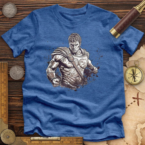 Gladiator Battle High Quality Tee Heather True Royal / S