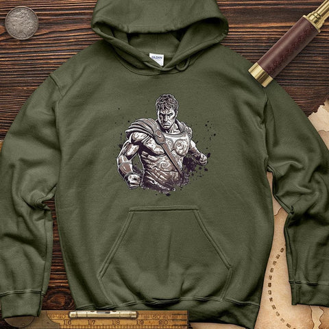 Gladiator Battle Hoodie Military Green / S