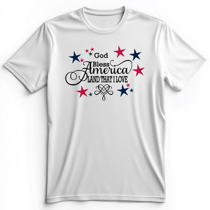 God Bless America Premium Tee White / S