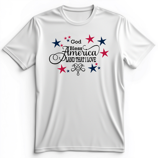 God Bless America Premium Tee White / S