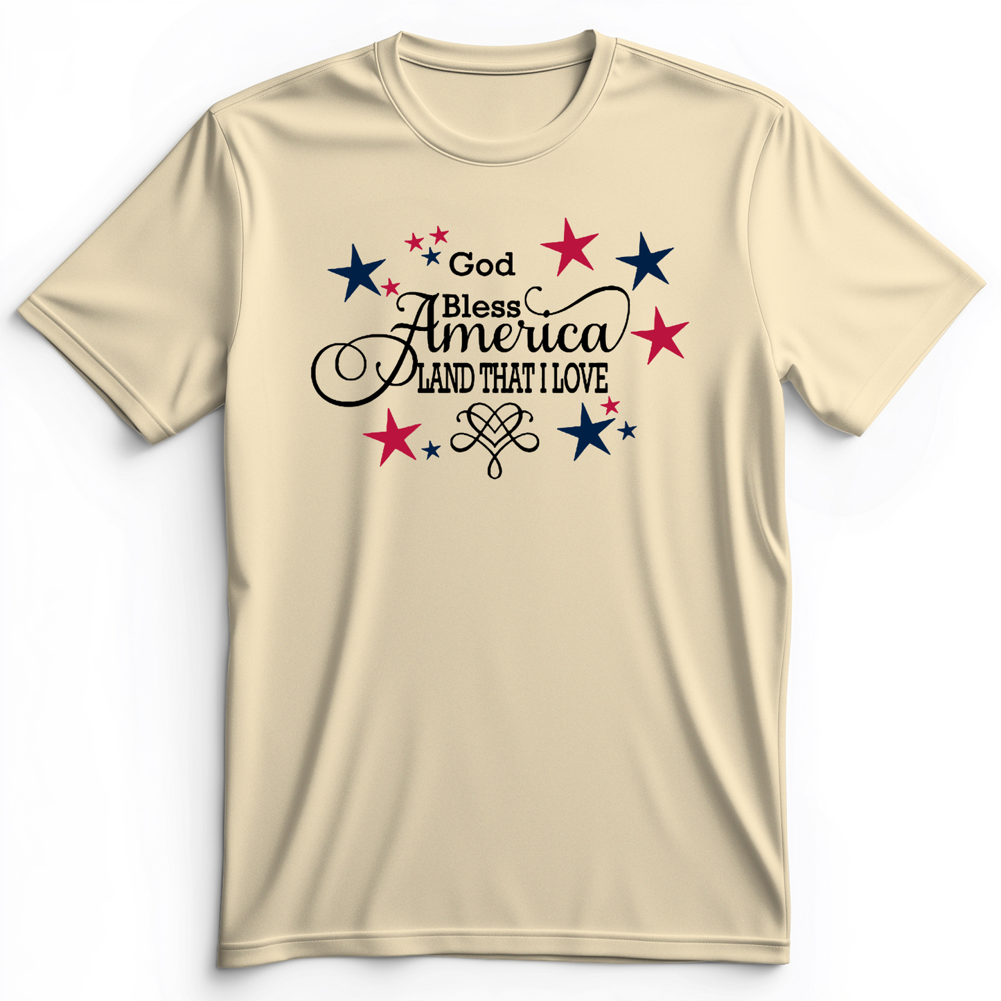 God Bless America Premium Tee Natural / S