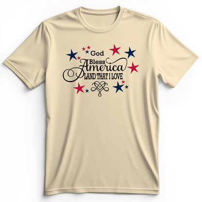 God Bless America Premium Tee Natural / S