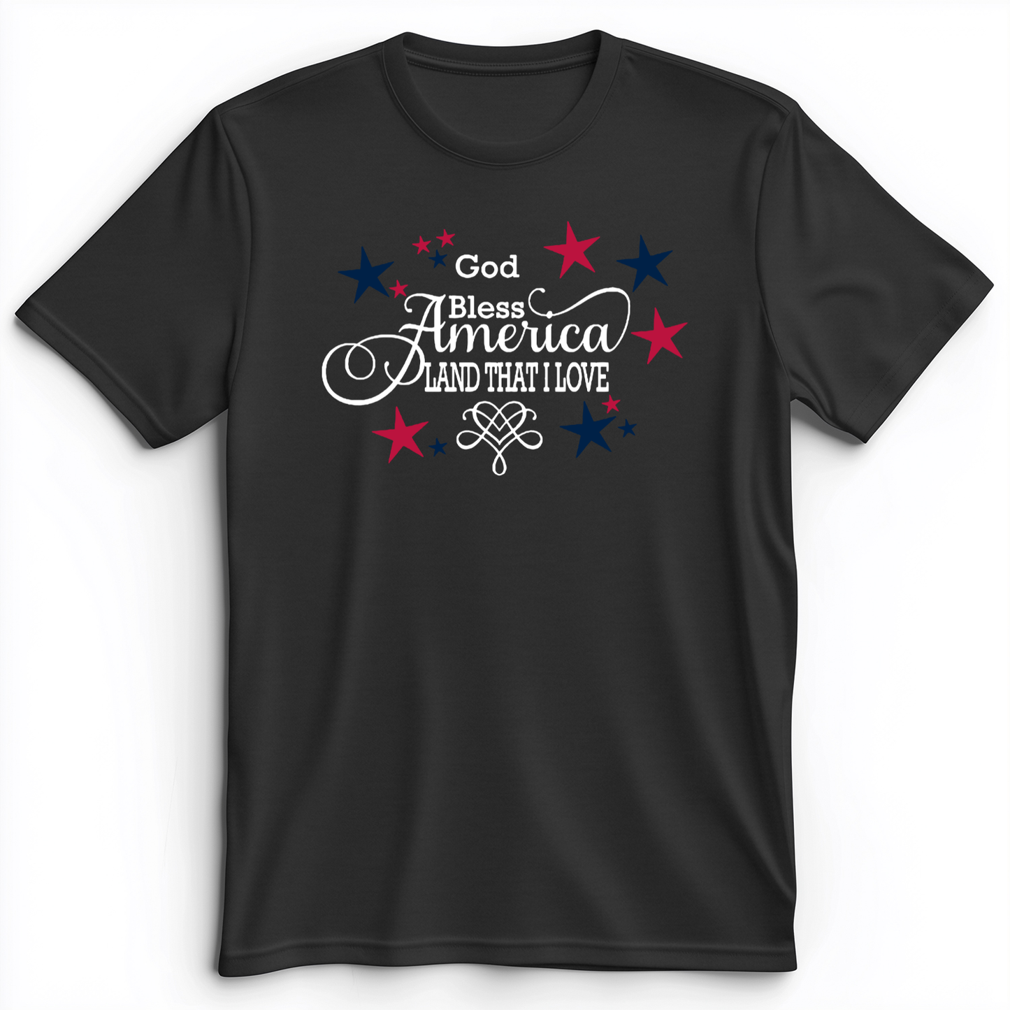 God Bless America Premium Tee Dark Grey Heather / S