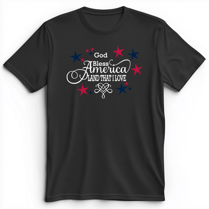 God Bless America Premium Tee Dark Grey Heather / S
