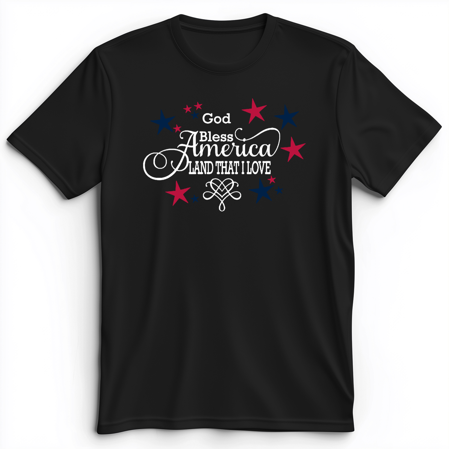 God Bless America Premium Tee Black / S