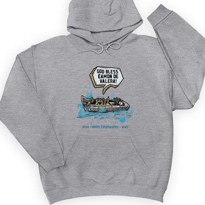 God Bless Eamon De Valera Hoodie Sport Grey / S