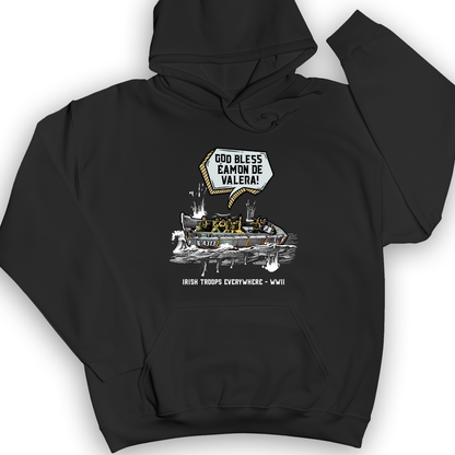 God Bless Eamon De Valera Hoodie Black / S