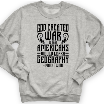 God Created War Crewneck Sport Grey / S