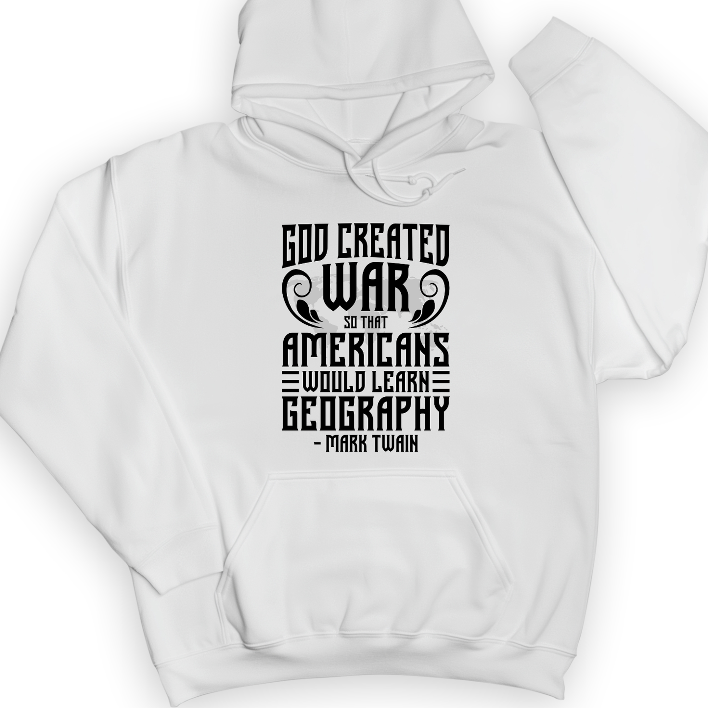 God Created War Hoodie White / S
