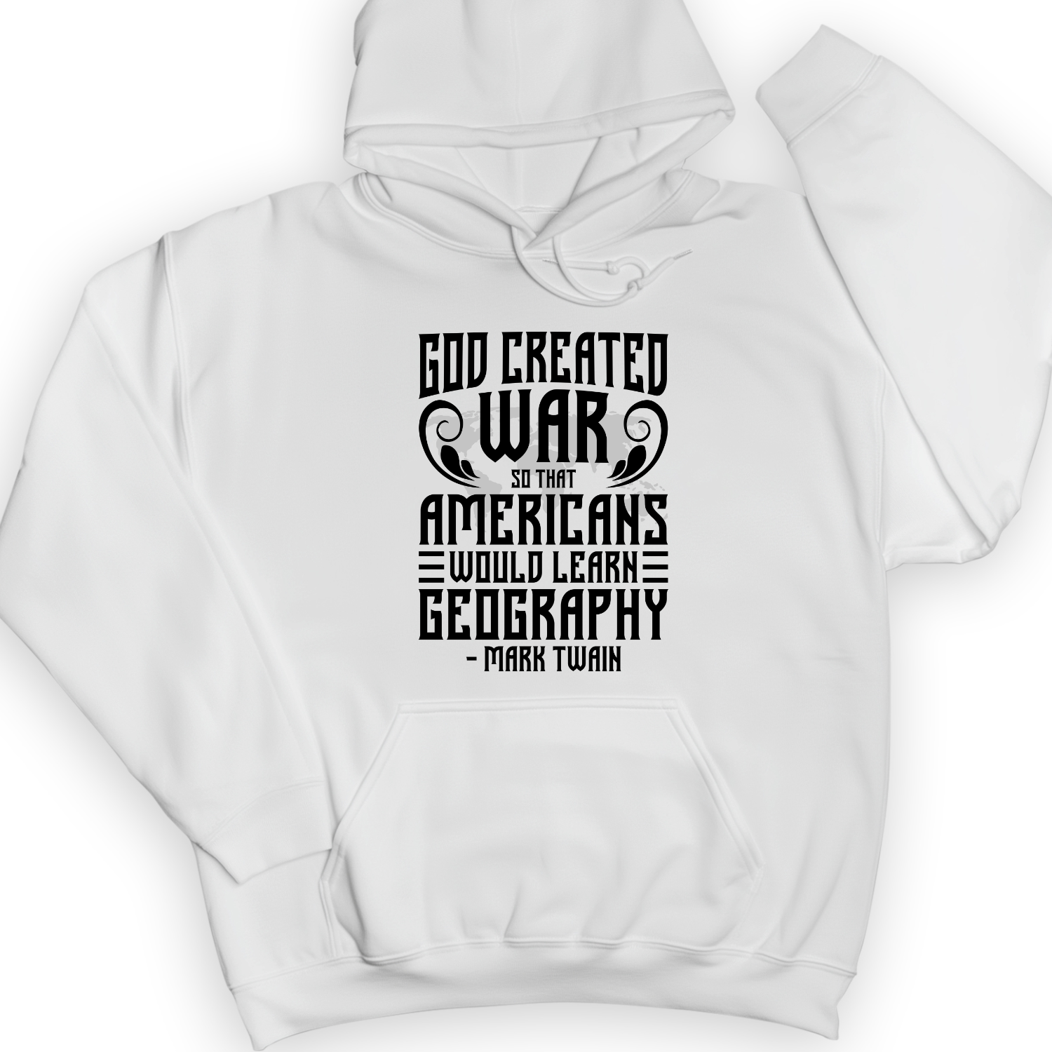 God Created War Hoodie White / S