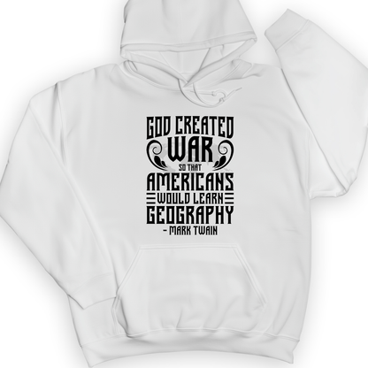 God Created War Hoodie White / S