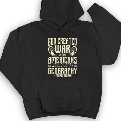 God Created War Hoodie Black / S