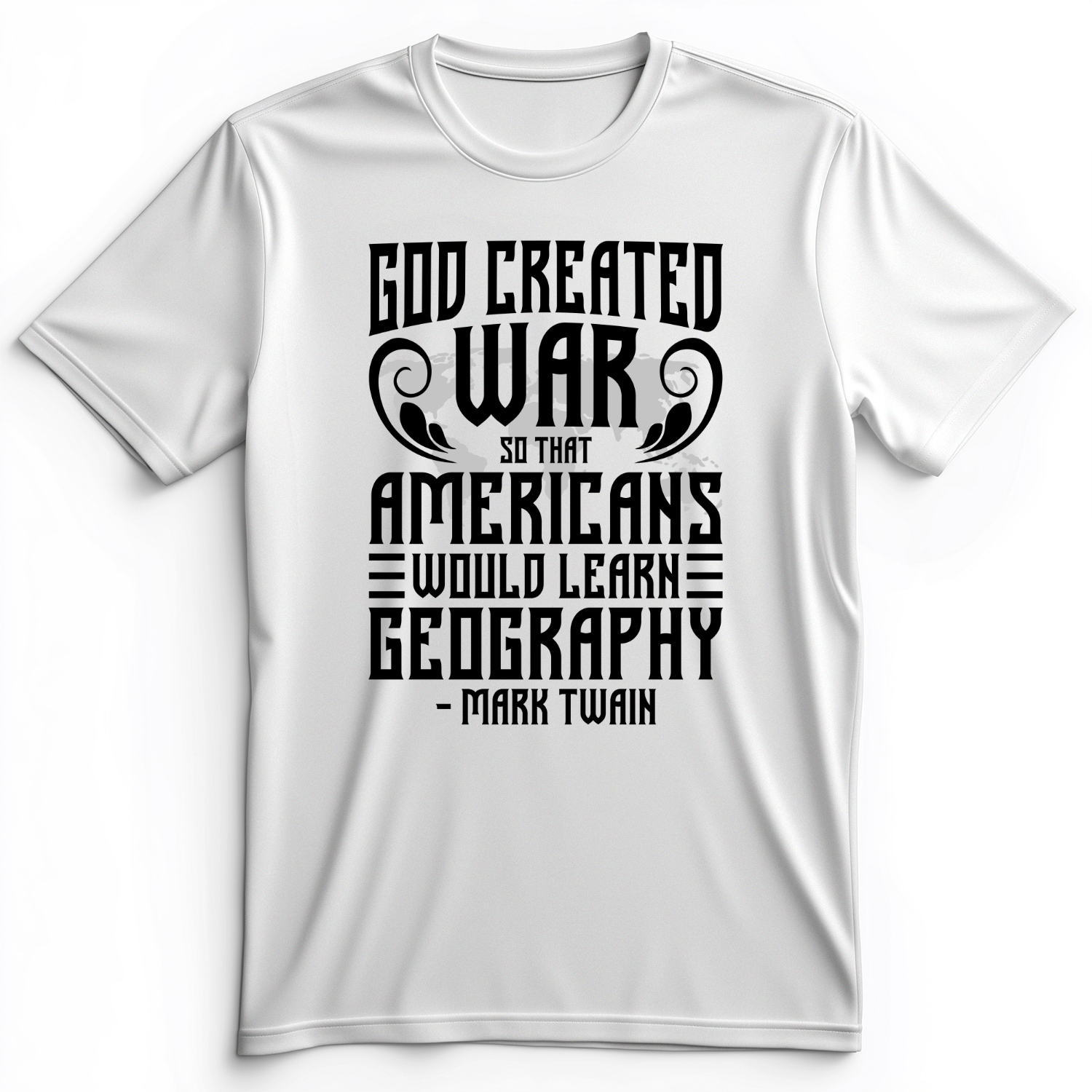 God Created War Premium Tee White / S