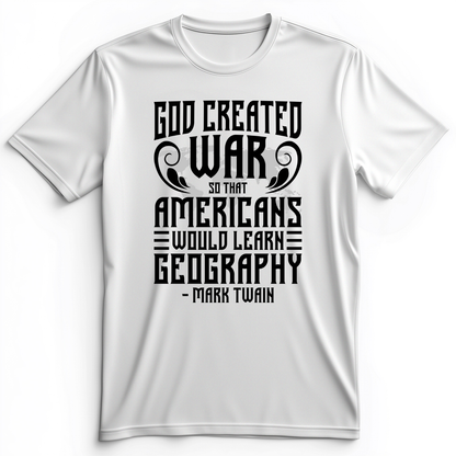God Created War Premium Tee White / S
