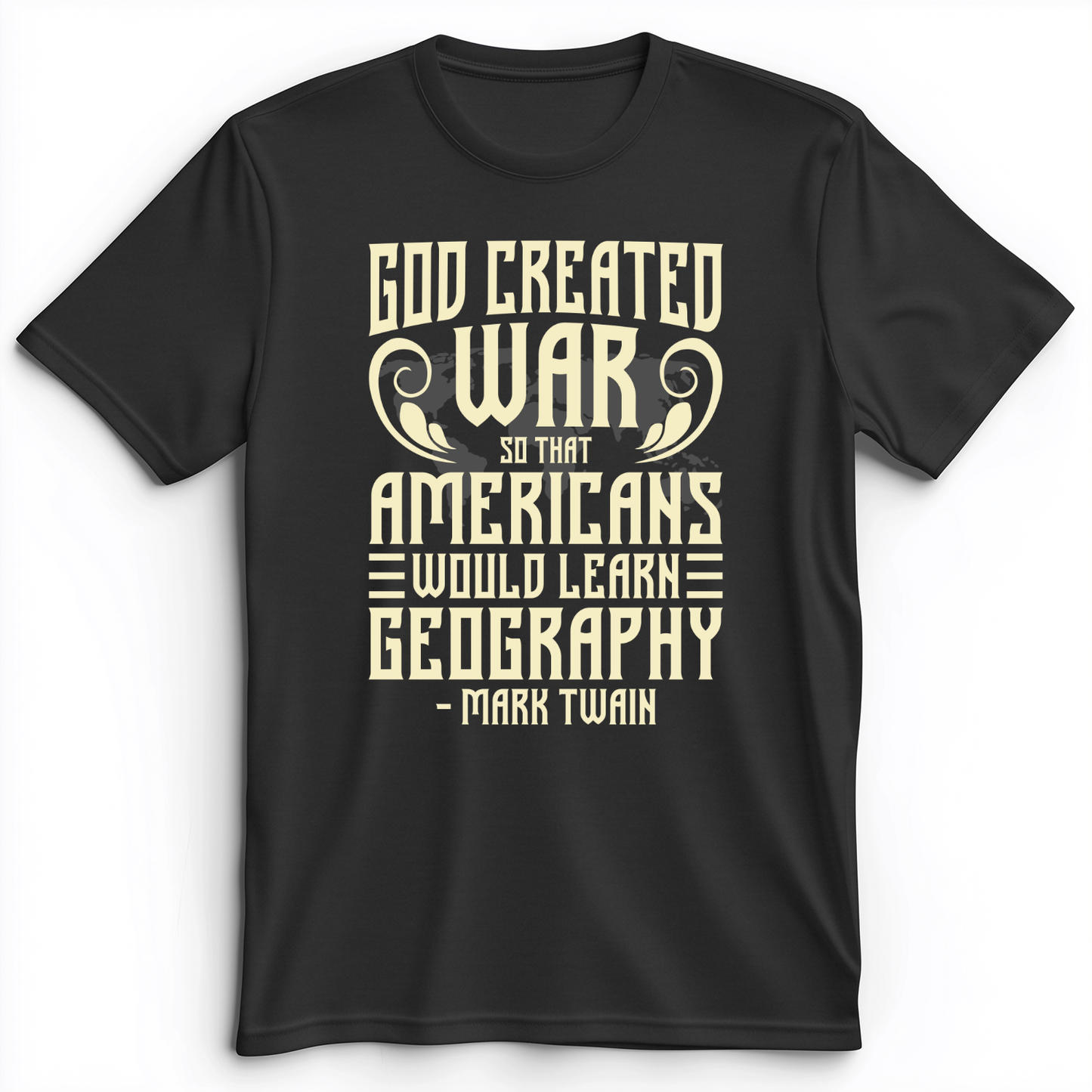 God Created War Premium Tee Dark Grey Heather / S