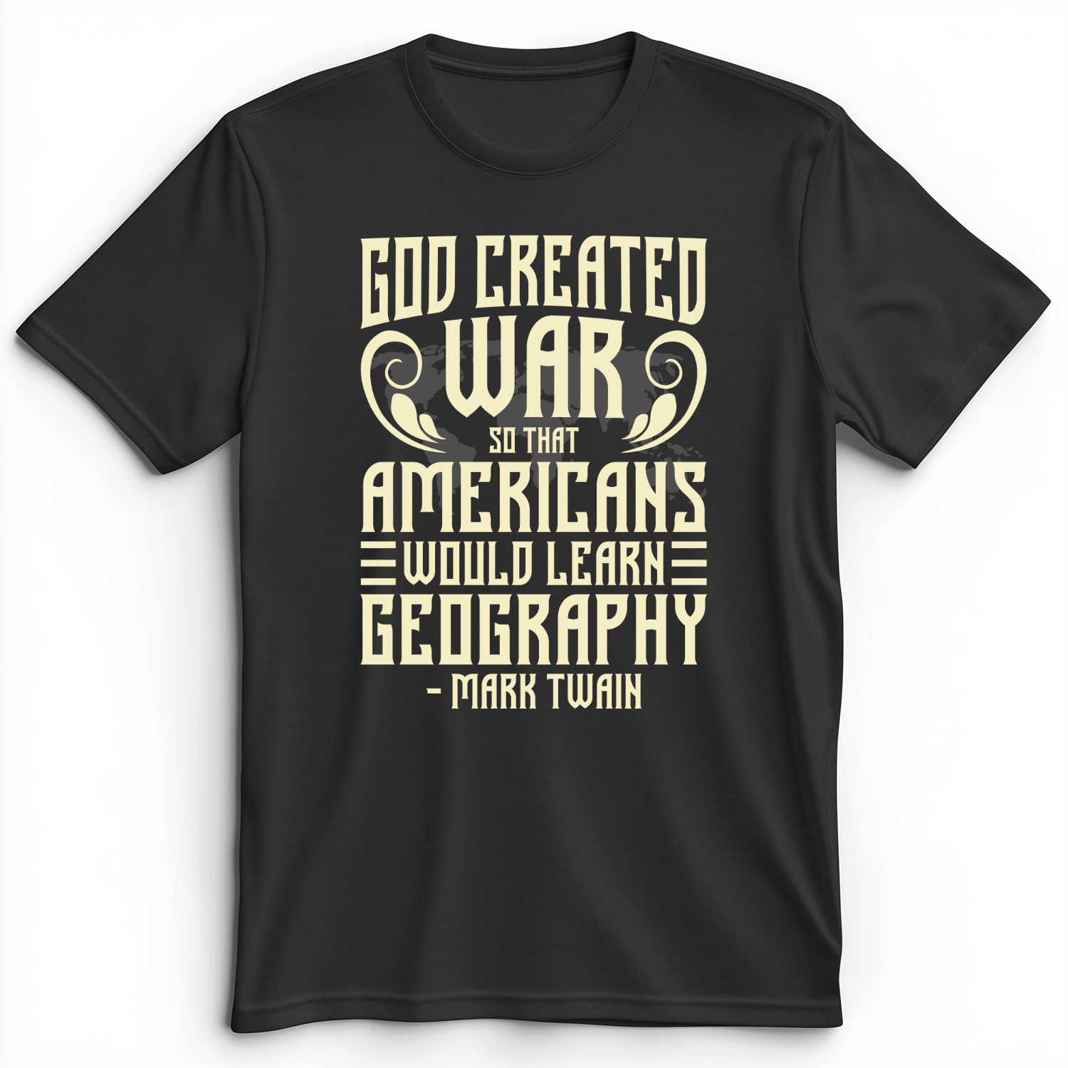 God Created War Premium Tee Dark Grey Heather / S