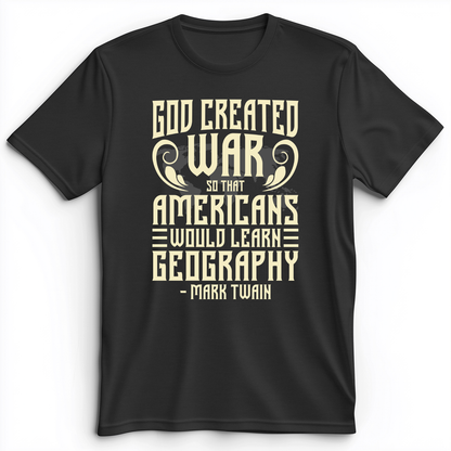 God Created War Premium Tee Dark Grey Heather / S