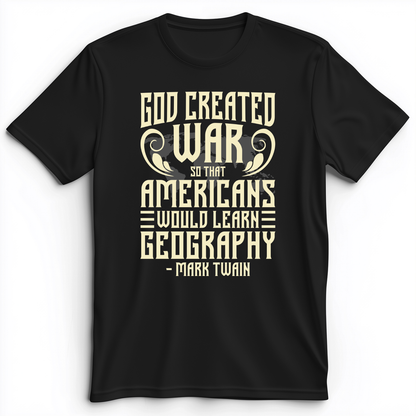 God Created War Premium Tee Black / S