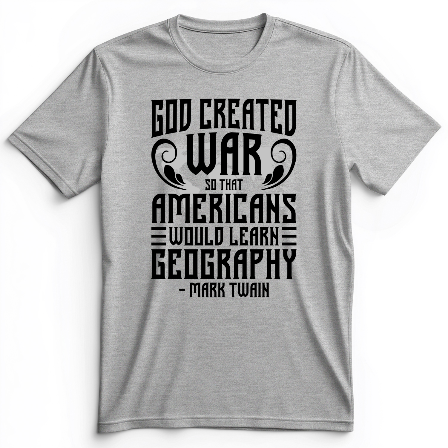 God Created War Premium Tee Athletic Heather / S