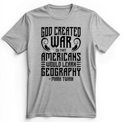 God Created War Premium Tee Athletic Heather / S