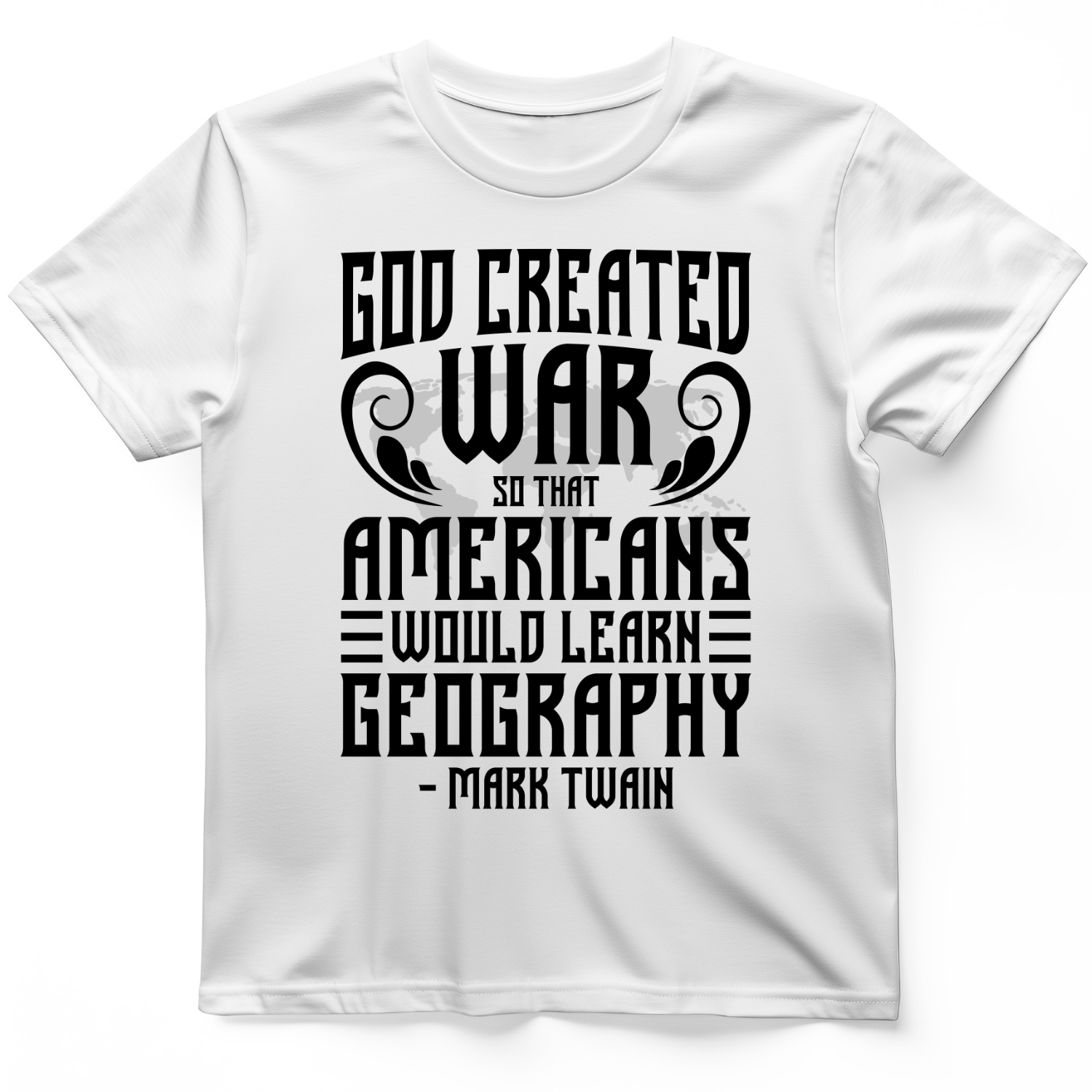 God Created War T-Shirt White / S