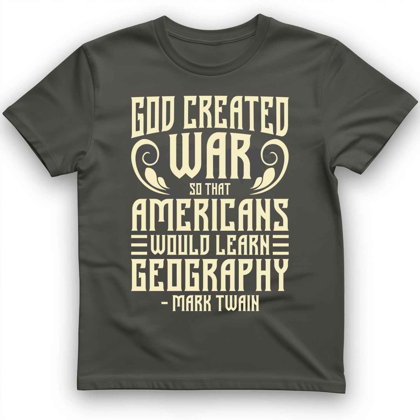 God Created War T-Shirt Charcoal / S