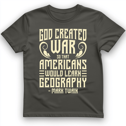 God Created War T-Shirt Charcoal / S