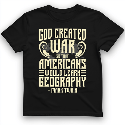 God Created War T-Shirt Black / S