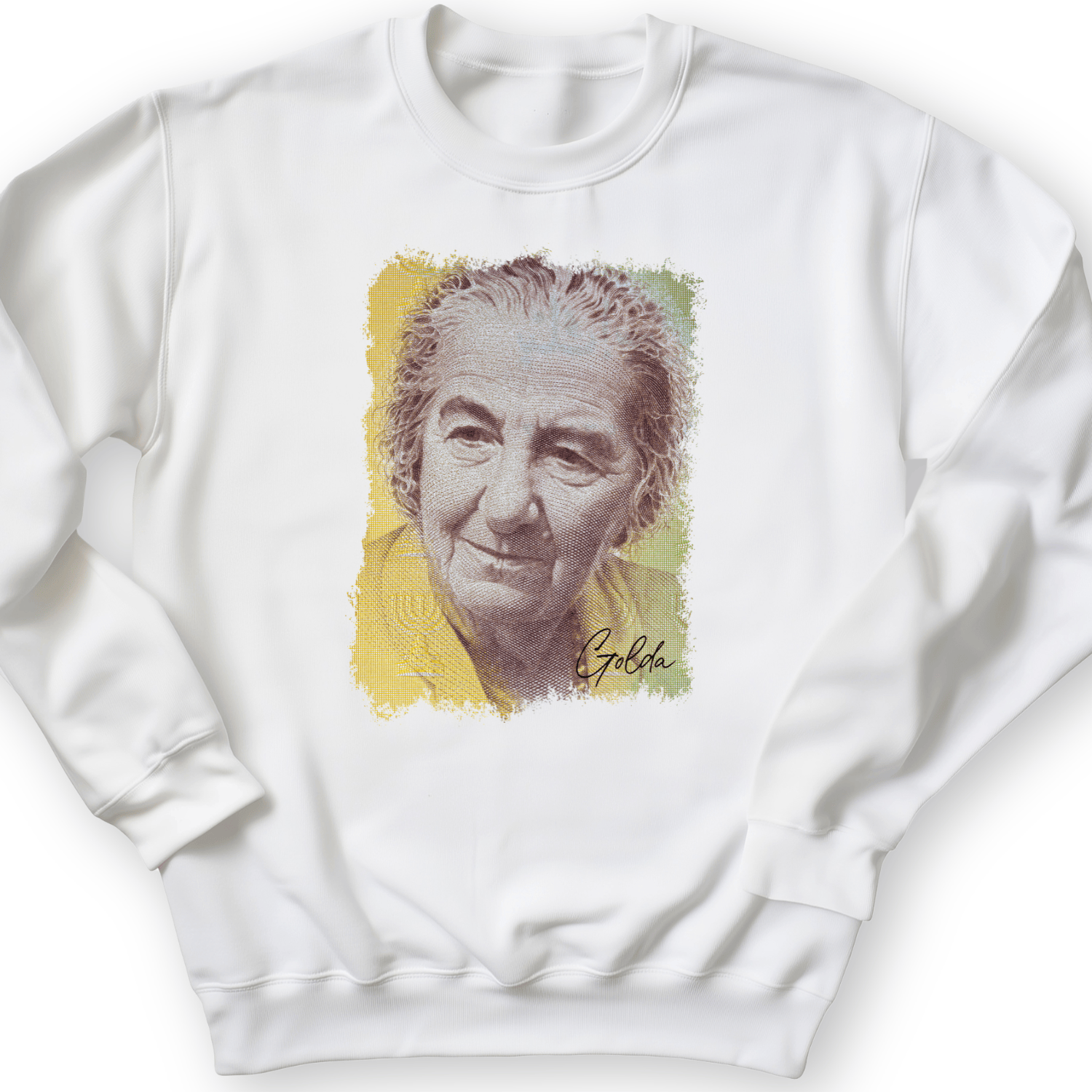 Golda Meir Crewneck White / S